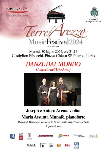 Terre d'Arezzo Music Festival: Concerto del Trio Amaj 