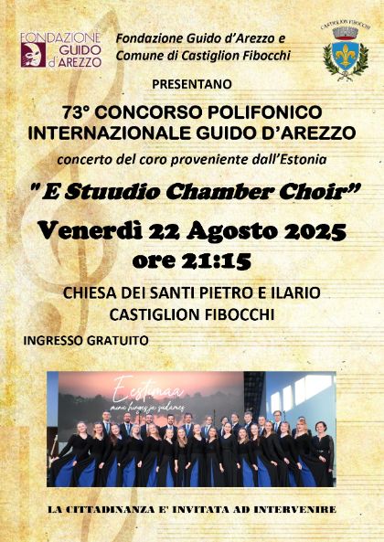 73° Concorso Polifonico Internazionale Guido D'Arezzo 73° Concorso Polifonico Internazionale Guido D'Arezzo