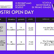 2024-25 I NOSTRI open day SECONDARIA PRIMO GRADO