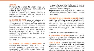 Elezioni Regionali 12/13 ottobre 2025 - Come si vota Elezioni Regionali 12/13 ottobre 2025 - Come si vota